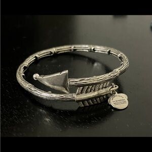 Alex and Ani Vintage Sixty Six Eros Arrow Wrap, Silver